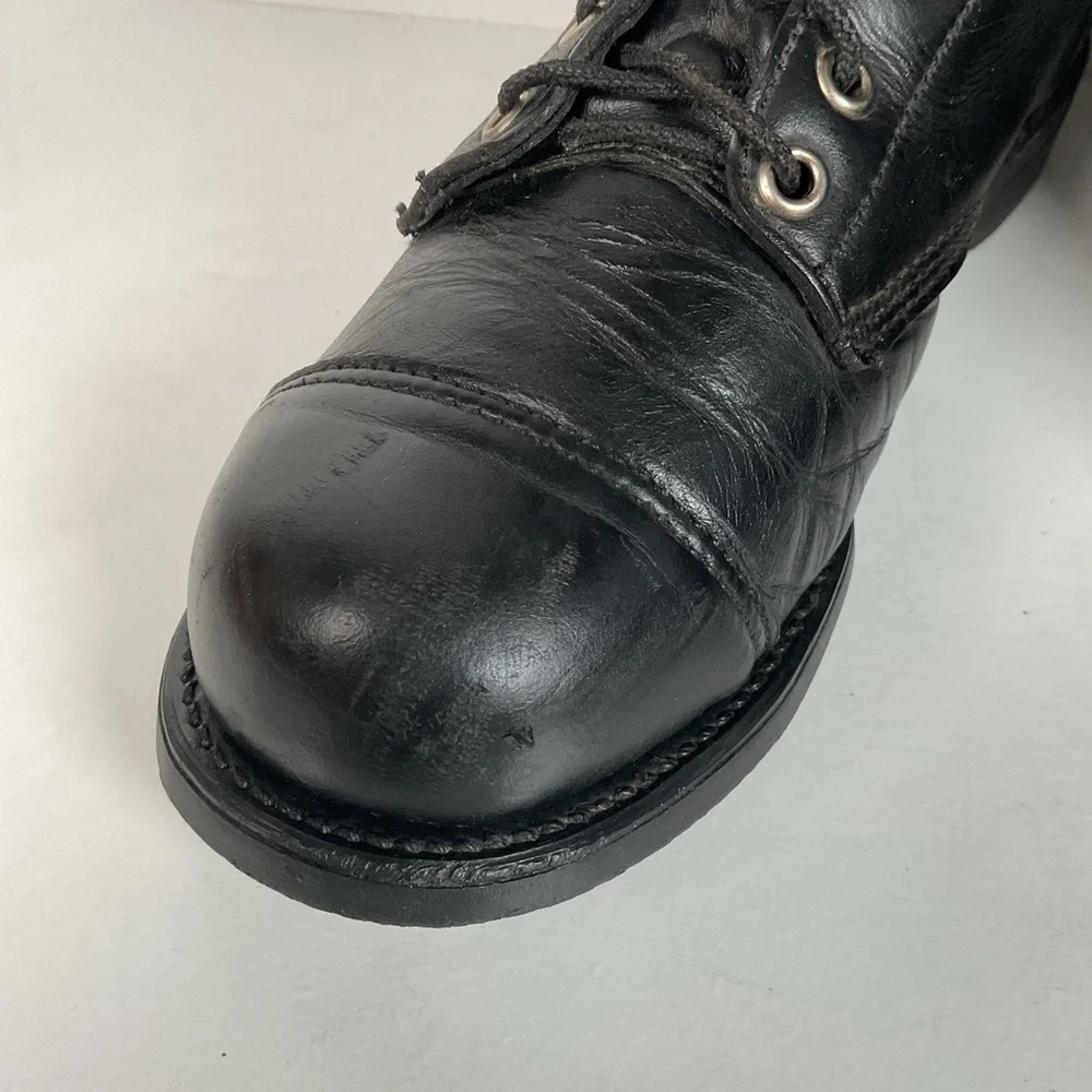 Vintage Harley Davidson Tall Lace Up Boots | USA Made | Men’s 8 | Women’s 9